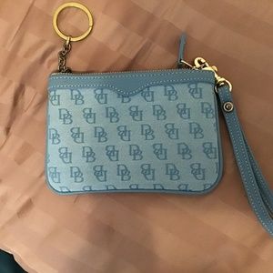 Dooney and Bourke Wristlet wallet Signature Blue new